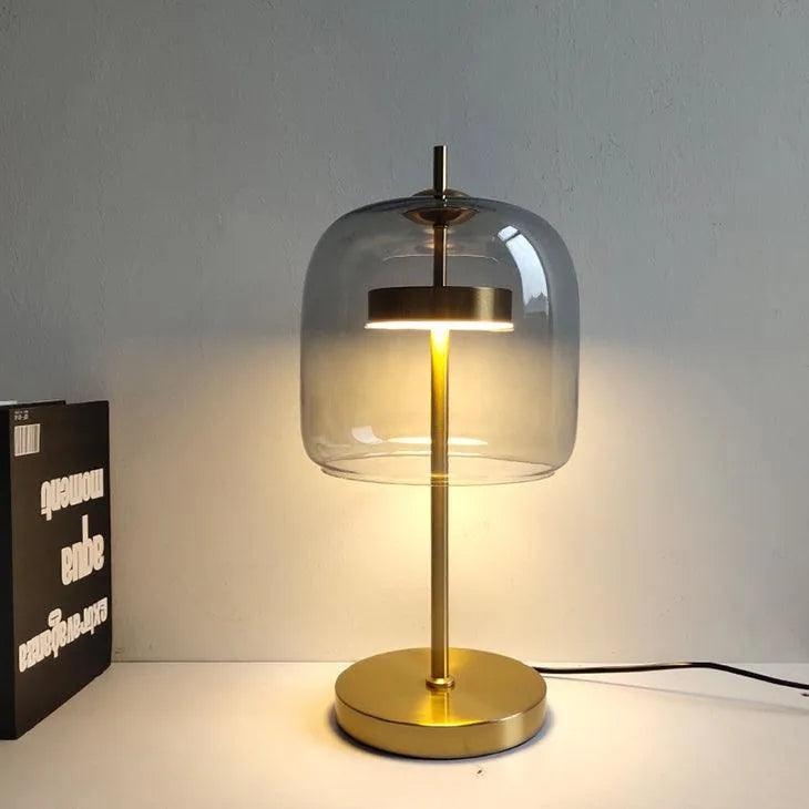 Nordic Transparent Glass Table Lamp │ Modern LED Living Bedroom Decor Lighting Desk Lamp - Besontique Home