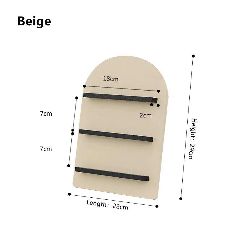 Nordic Vertical Wooden Storage Shelf (Beige / Brown / Green) │ Modern Home Decoration Organizer - Besontique Home