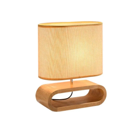 Nordic Wood Base Table Lamp │ Modern Table Mood Light For Bedroom Decoration - Besontique Home