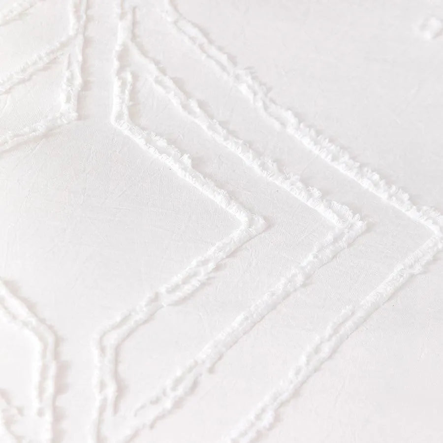 Simple White Luxury Pinch Pleat Bedding Set │ High Quality Quilt Bed Duvet cover Pillow case - Besontique Home