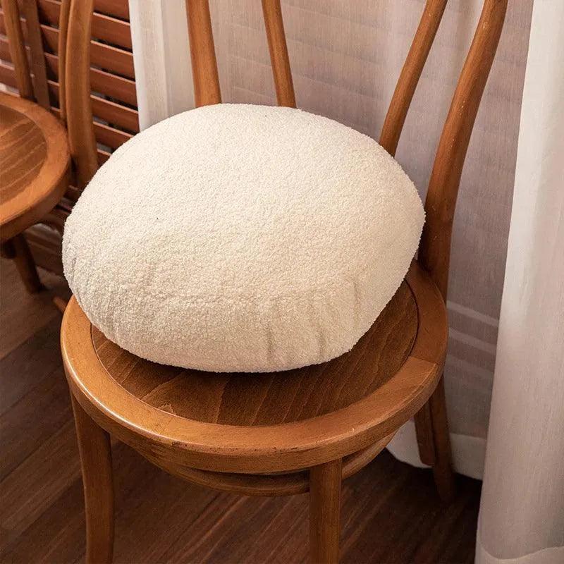 Solid Nordic Ball Throw Pillow │ Simple Plush Fluffy Seat Cushion │ for Home Sofa Couch Decor - Besontique Home
