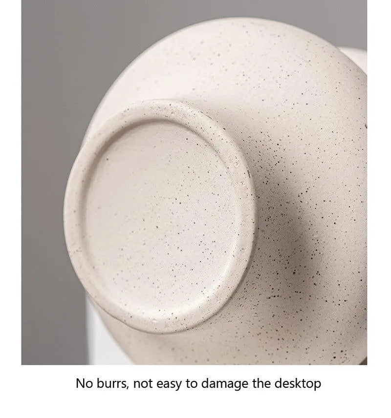 White Beige Nordic Ceramics Dried Flower Vase │ Pampas Grass Pot Vases │ Simple Home Decor Item - Besontique Home