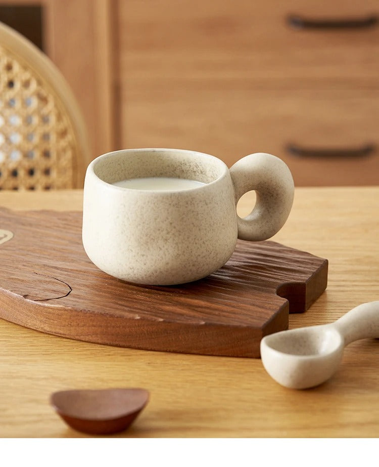Nordic Unique Design Printed Ceramic Coffee Mug Cup,  Aesthetic Decorative Kitchenware