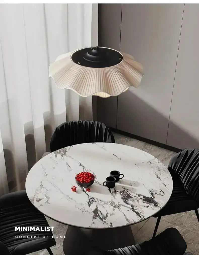 Nordic Shell LED Pendant Ceiling Light | Minimalist Designer Chandelier for Bedroom & Home - Besontique Home