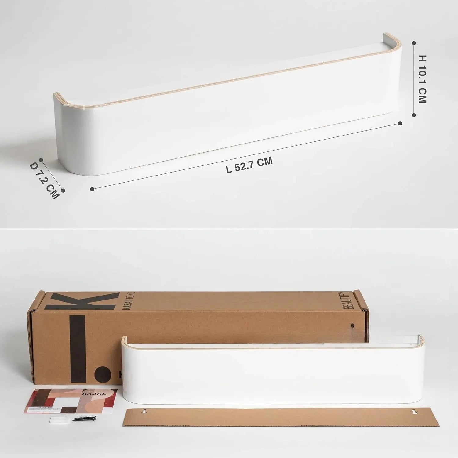 Modern Wooden Entrance Wall Mounted Clothing Rack Shelf with hidden hooks Besontique Home Decor