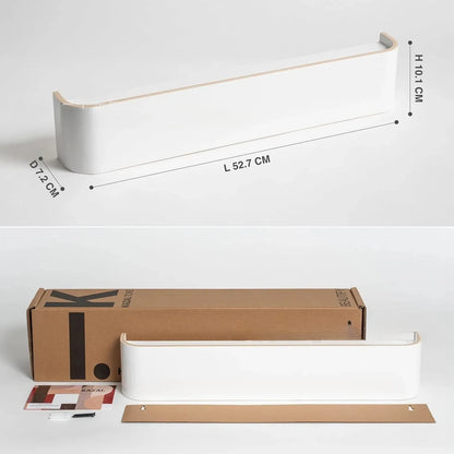 Modern Wooden Entrance Wall Mounted Clothing Rack Shelf with hidden hooks Besontique Home Decor