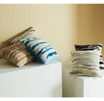 Nordic Leopard Plush Throw Pillow Cushion Cover │ Luxury Style Comfortable for Living Room Sofa Home Decor - Besontique Home