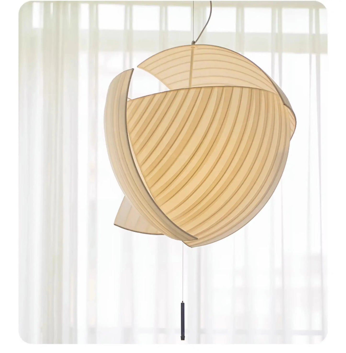 Minimalist Fabric LED Pendant Ceiling Light | Modern Designer Cloth Big Chandelier for Living Room - Besontique Home