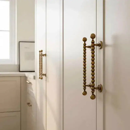French Retro Solid Brass Bronze Furniture Door Knob │ Antique Kitchen Drawer Wardrobe Handles - Besontique Home