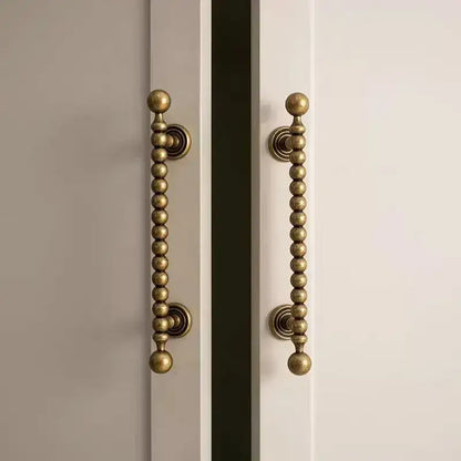 French Retro Solid Brass Bronze Furniture Door Knob │ Antique Kitchen Drawer Wardrobe Handles - Besontique Home