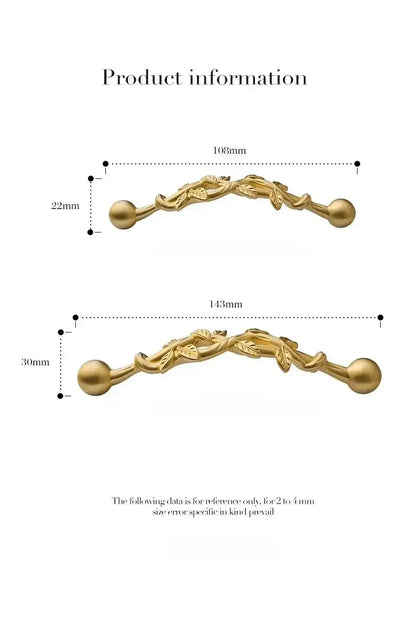 Vintage style Antique Brass Furniture Door Knob │  Kitchen Drawer Wardrobe Handles