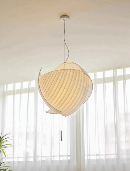 Minimalist Fabric LED Pendant Ceiling Light | Modern Designer Cloth Big Chandelier for Living Room - Besontique Home