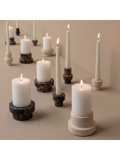 Block-Kerzenhalter MARBLE, in zwei Ausführungen