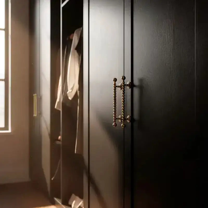 French Retro Solid Brass Bronze Furniture Door Knob │ Antique Kitchen Drawer Wardrobe Handles - Besontique Home