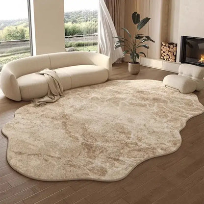 Modern Brush pattern Light Plush Irregular Rug - Besontique Home