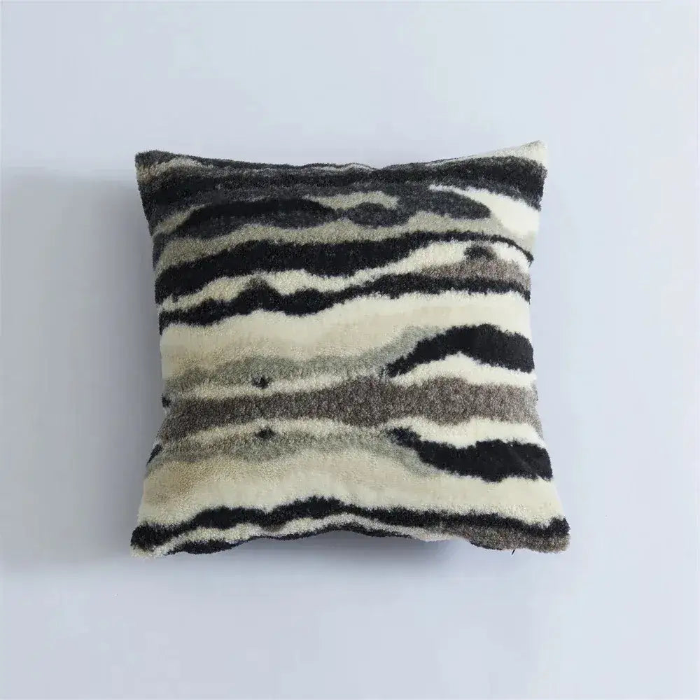 Nordic Leopard Plush Throw Pillow Cushion Cover │ Luxury Style Comfortable for Living Room Sofa Home Decor - Besontique Home