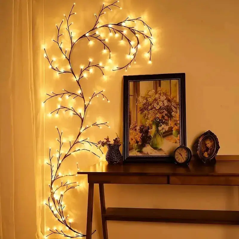 White Birch Tree LED Bendable Wall Decor Light with remote │ For Birthday Christmas Camping Party Decor - Besontique Home