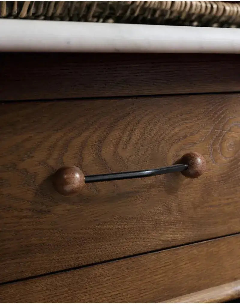Premium Wood &amp; Brass Cabinet Knobs – Black Silver Luxury Drawer Handles - Besontique Home