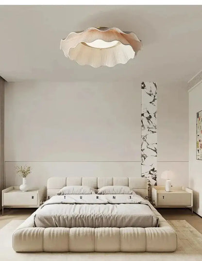 Nordic Shell LED Pendant Ceiling Light | Minimalist Designer Chandelier for Bedroom & Home - Besontique Home