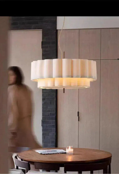 Luxuriöse Stoff Seiden Pendelleuchte | Moderne Designer Hängelampe