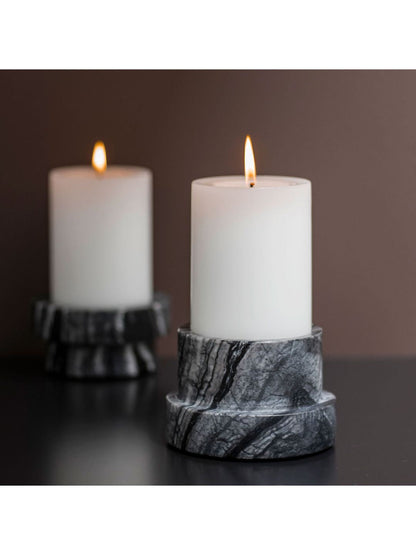 Block-Kerzenhalter MARBLE, in zwei Ausführungen