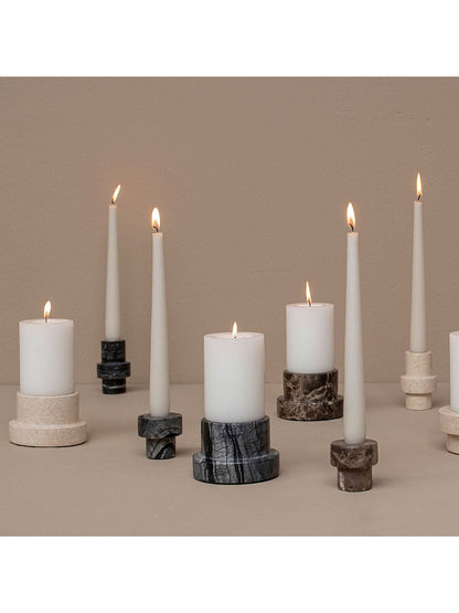 Block-Kerzenhalter MARBLE, in zwei Ausführungen