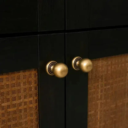 French Retro Solid Brass Bronze Furniture Door Knob │ Antique Kitchen Drawer Wardrobe Handles - Besontique Home