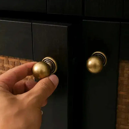 French Retro Solid Brass Bronze Furniture Door Knob │ Antique Kitchen Drawer Wardrobe Handles - Besontique Home