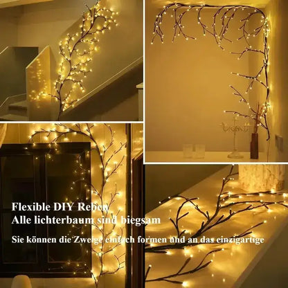 White Birch Tree LED Bendable Wall Decor Light with remote │ For Birthday Christmas Camping Party Decor - Besontique Home
