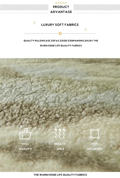 Nordic Leopard Plush Throw Pillow Cushion Cover │ Luxury Style Comfortable for Living Room Sofa Home Decor - Besontique Home