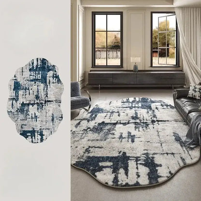 Modern Brush pattern Light Plush Irregular Rug - Besontique Home