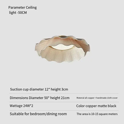 Nordic Shell LED Pendant Ceiling Light | Minimalist Designer Chandelier for Bedroom & Home - Besontique Home