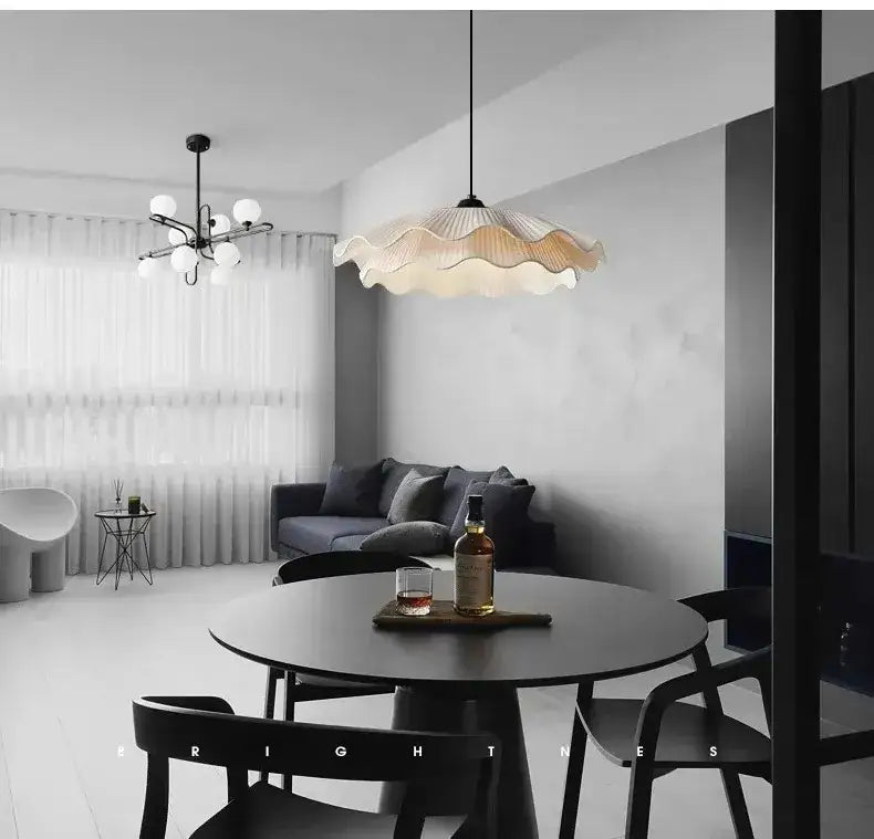 Nordic Shell LED Pendant Ceiling Light | Minimalist Designer Chandelier for Bedroom & Home - Besontique Home