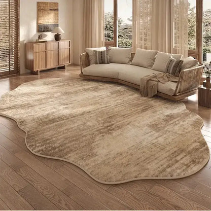 Modern Brush pattern Light Plush Irregular Rug - Besontique Home