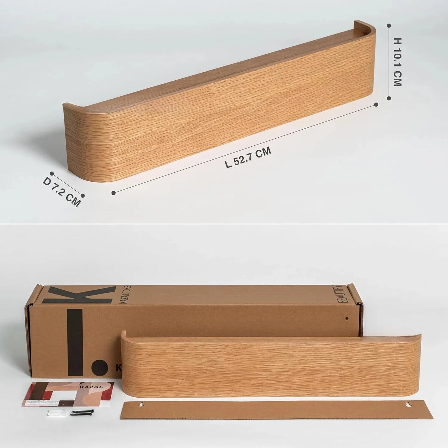 Modern Wooden Entrance Wall Mounted Clothing Rack Shelf with hidden hooks Besontique Home Decor