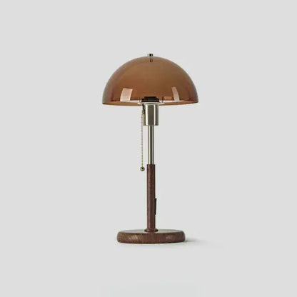 Vintage Walnut Table Lamp | Modern Iron Bedside & Study Room Ambient Light Besontique Home Decor