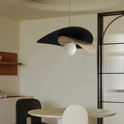 Modern French Black Gold Metal Glass Ball Ceiling Lamp │ Minimalist Dining Chandelier Besontique Home Decor