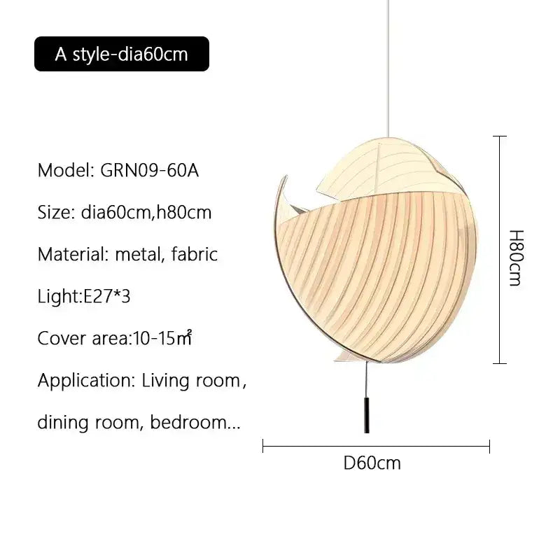 3_e90862b3-281f-488c-Minimalist Fabric LED Pendant Ceiling Light | Modern Designer Cloth Big Chandelier for Living Room - Besontique Homeb098-8b9df1545386 - Besontique Home