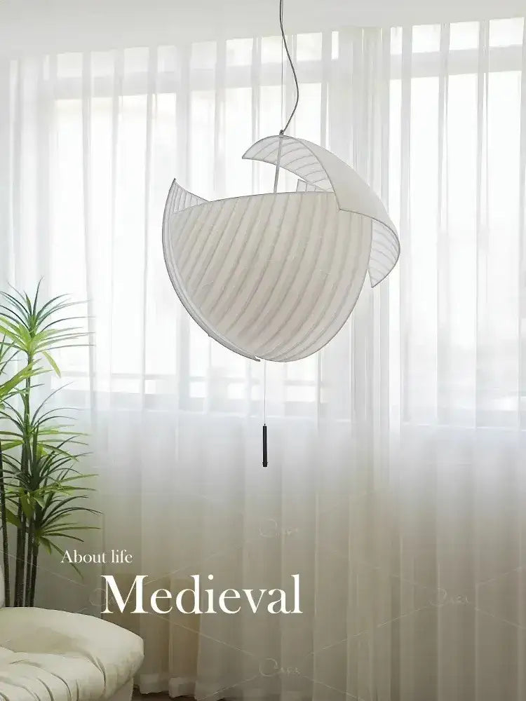 Minimalist Fabric LED Pendant Ceiling Light | Modern Designer Cloth Big Chandelier for Living Room - Besontique Home