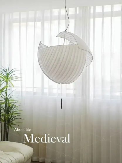 Minimalist Fabric LED Pendant Ceiling Light | Modern Designer Cloth Big Chandelier for Living Room - Besontique Home