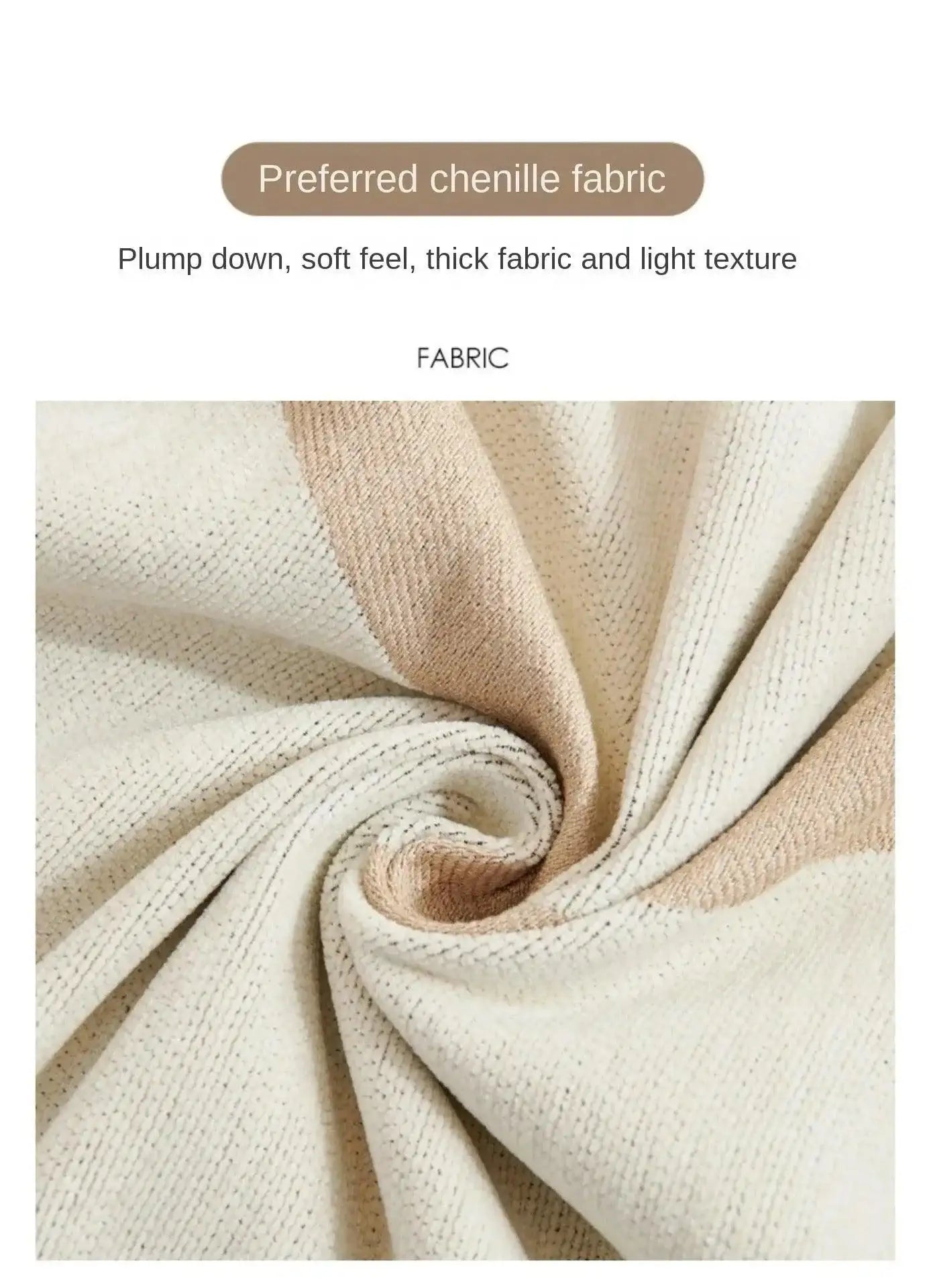 4 Chenille Line Pattern Throw Blanket with Tassel │ Simple Nordic Jacquard Reversible Double Sided Sofa Cover - Besontique Home