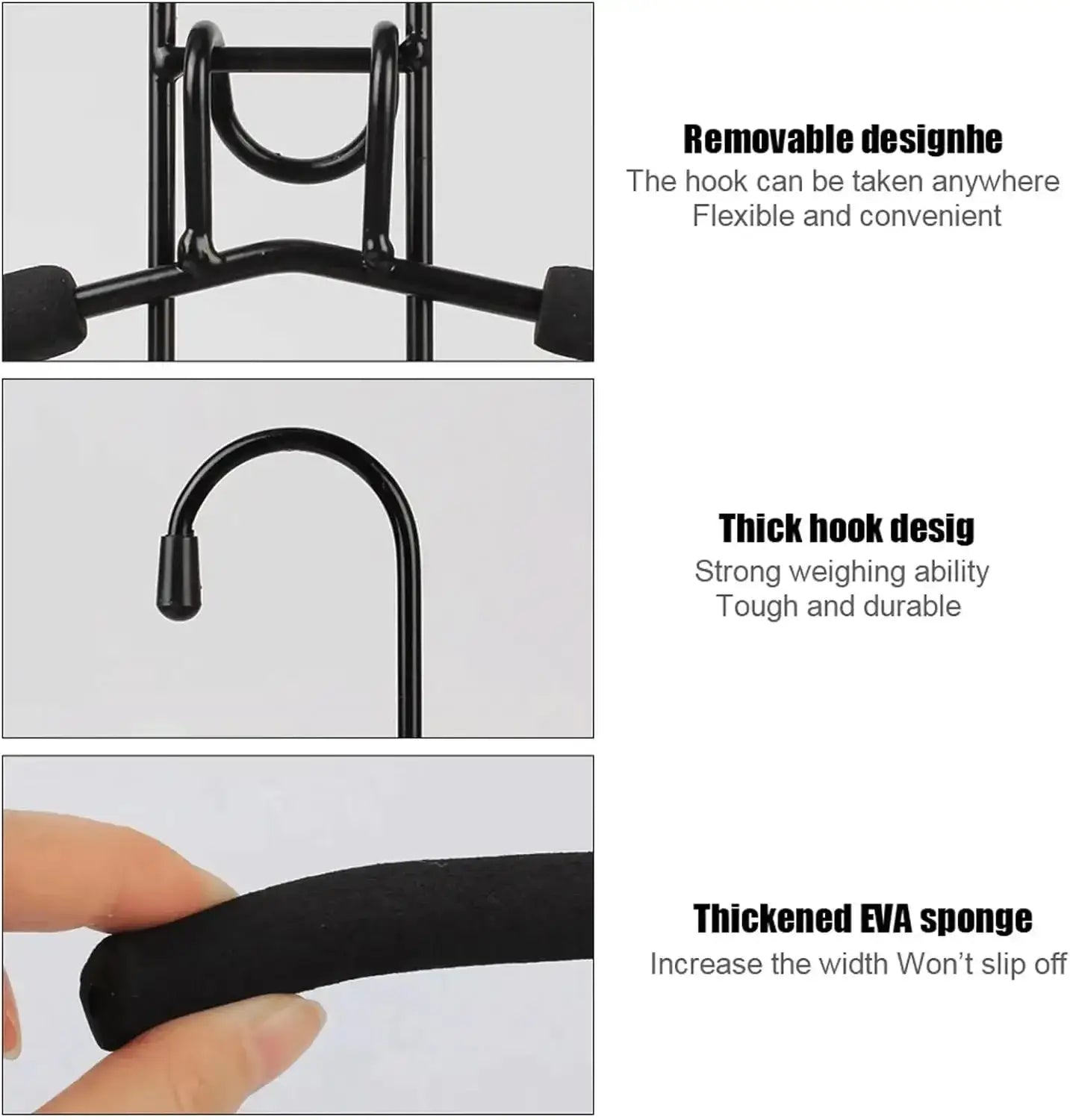 Multi-Layer Metal Clothes Hanger Organizer | Non-Slip Foam Padded Closet Space Saver Besontique Home Decor 