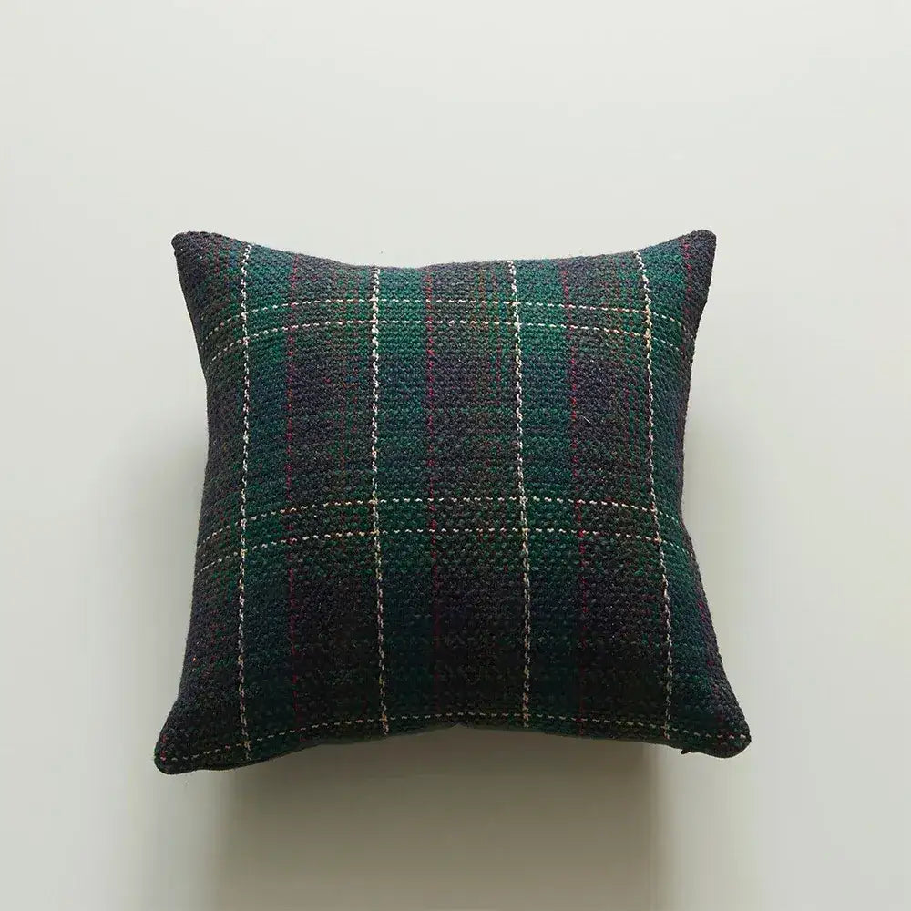 Black Green Red Plaid Rustic style Cushion Cover │ Christmas Home Decorative Throw Pillow Covers - Besontique Home