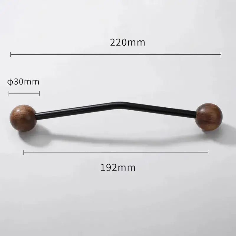Premium Wood &amp; Brass Cabinet Knobs – Black Silver Luxury Drawer Handles - Besontique Home