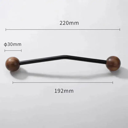 Premium Wood &amp; Brass Cabinet Knobs – Black Silver Luxury Drawer Handles - Besontique Home
