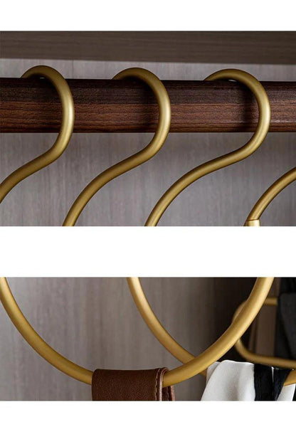 5 pcs Matte Gold/Silver S Shape Hook Holders │ Modern Practical Clothes Hanger - Besontique Home
