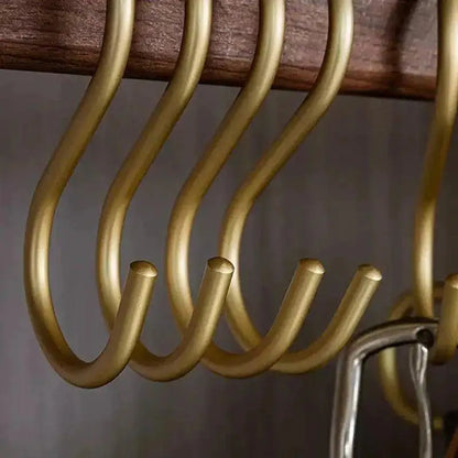 5 pcs Matte Gold/Silver Small S Shape Hook Holders │ Modern Practical Clothes Hanger - Besontique Home