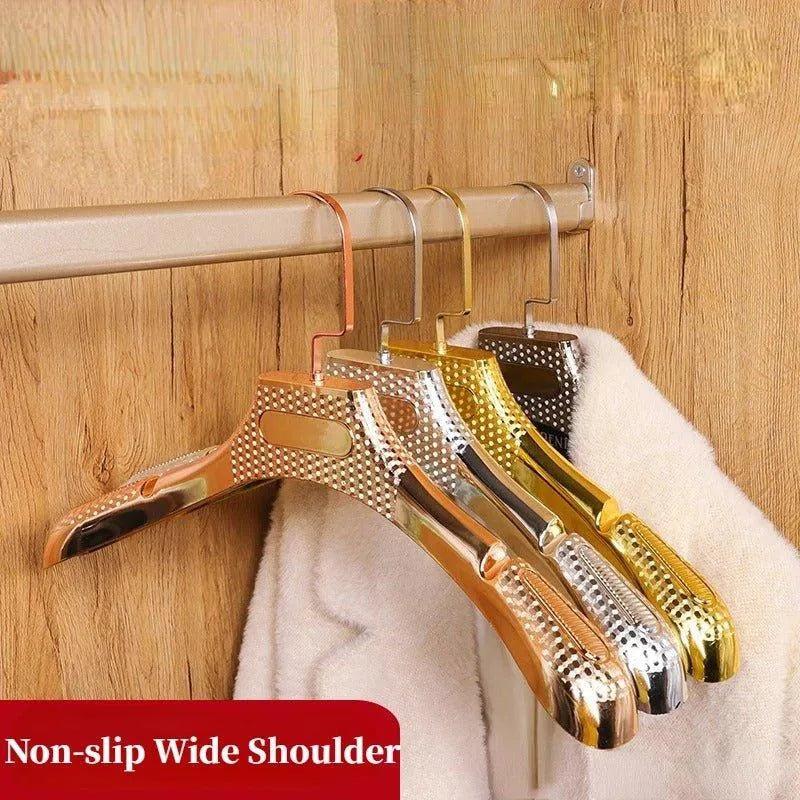 5 pcs Non-slip 4CM Wide Shoulder Clothes Hanger │ Closet Store Display PP Rack for Suit Sweater - Besontique Home