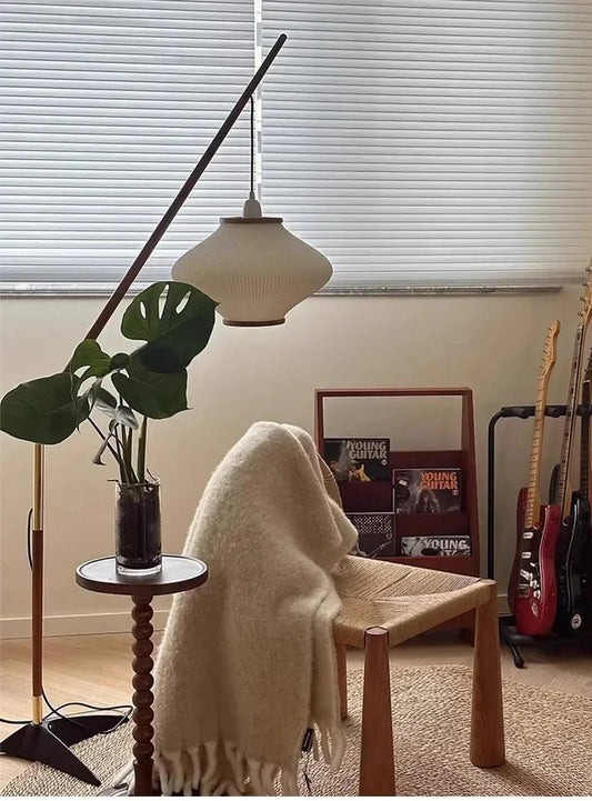 Minimal Nordice style Japandi Tall Floor Lamp Light