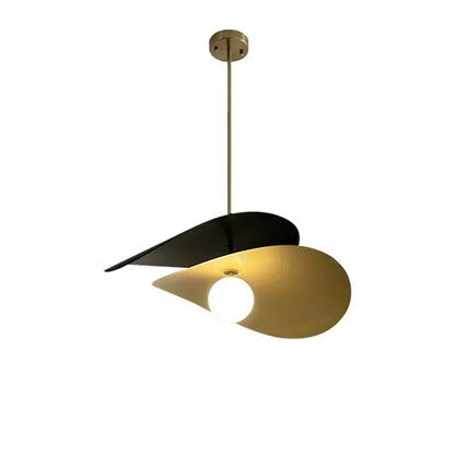 Modern French Black Gold Metal Glass Ball Ceiling Lamp │ Minimalist Dining Chandelier Besontique Home Decor